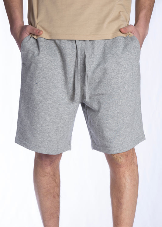 Pantaloncini felpati Grigio