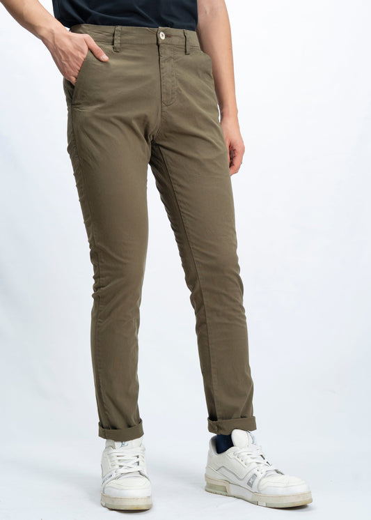 Pantaloni chino estivi Verde Militare