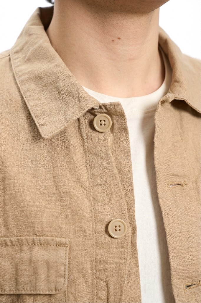Giacca camicia Beige