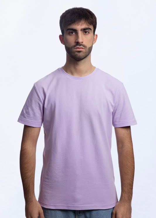 T-shirt manica corta in Piquet Lilla
