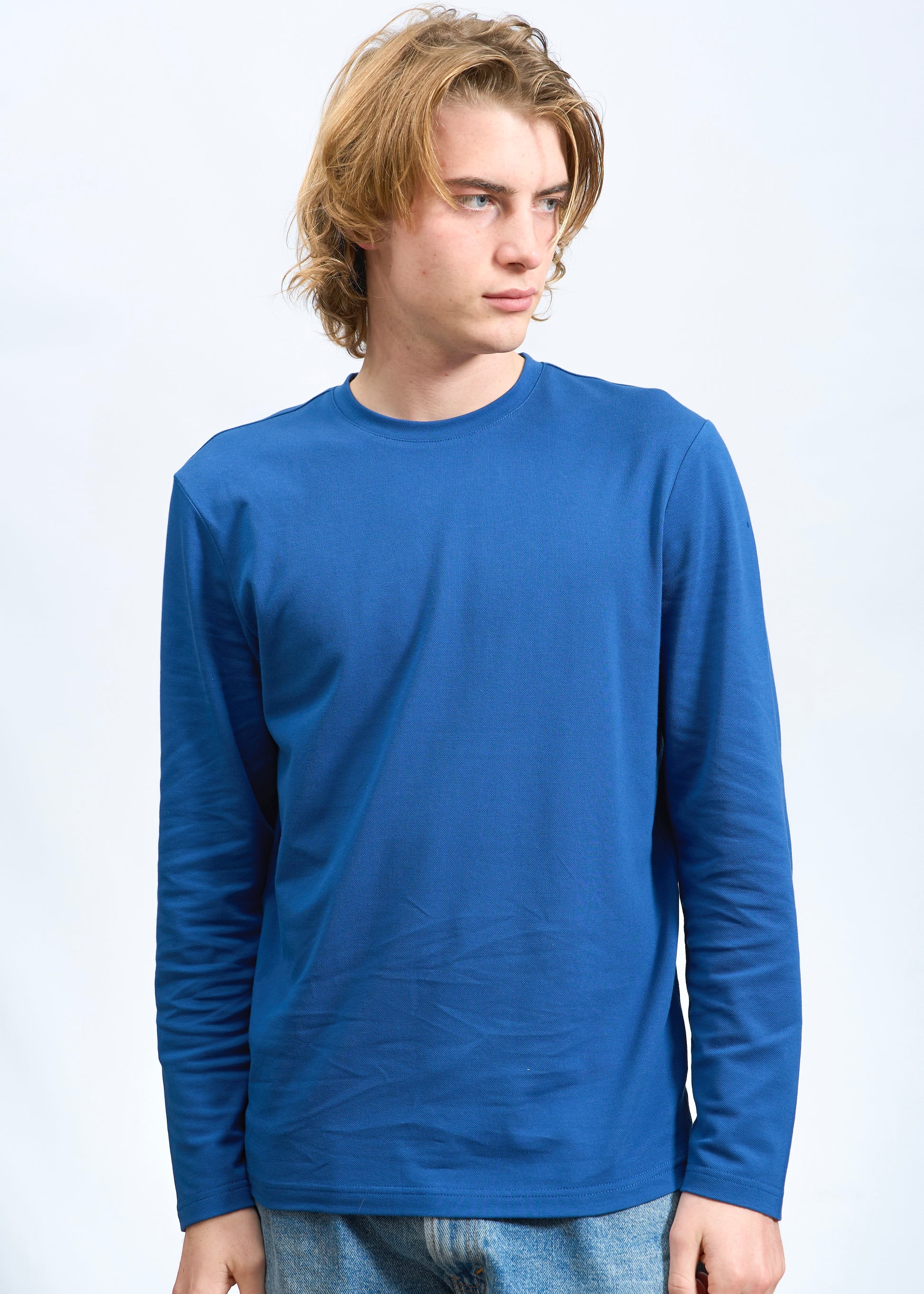 Maglietta cotone Piquet Blu Jeans