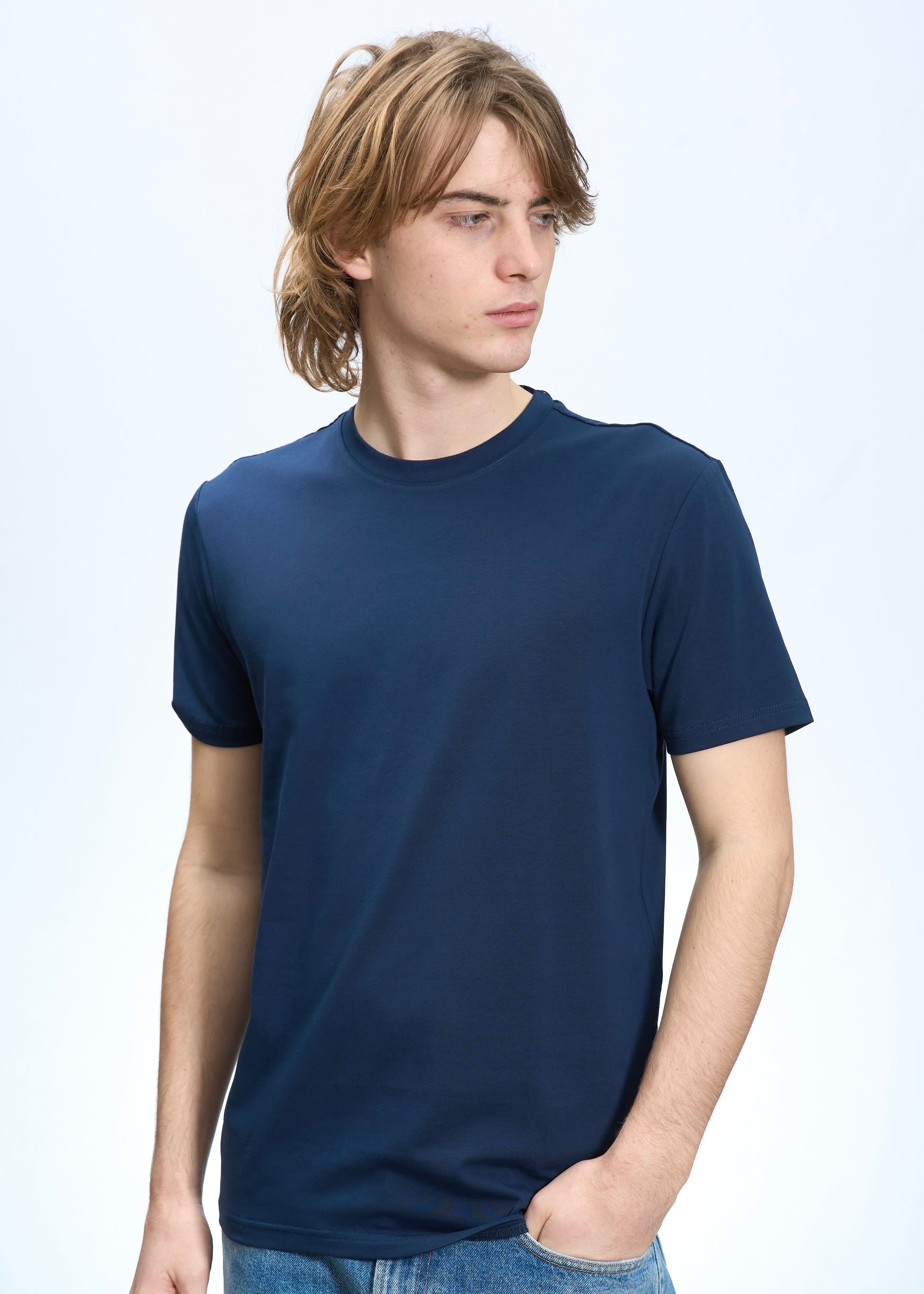 T-shirt Cotone tecnico Navy