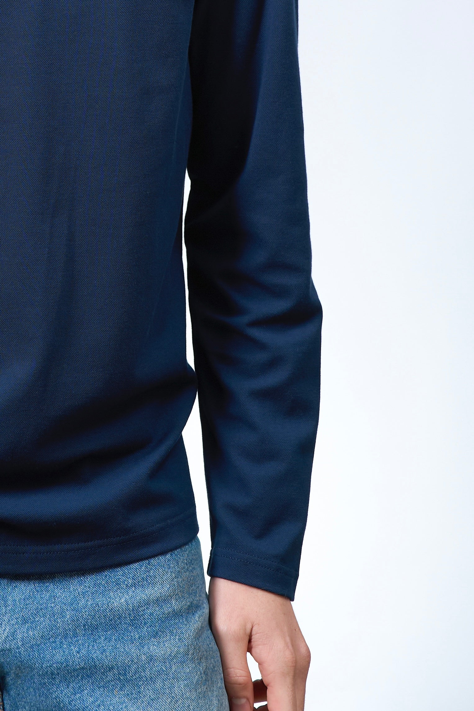 Maglietta cotone Piquet Navy