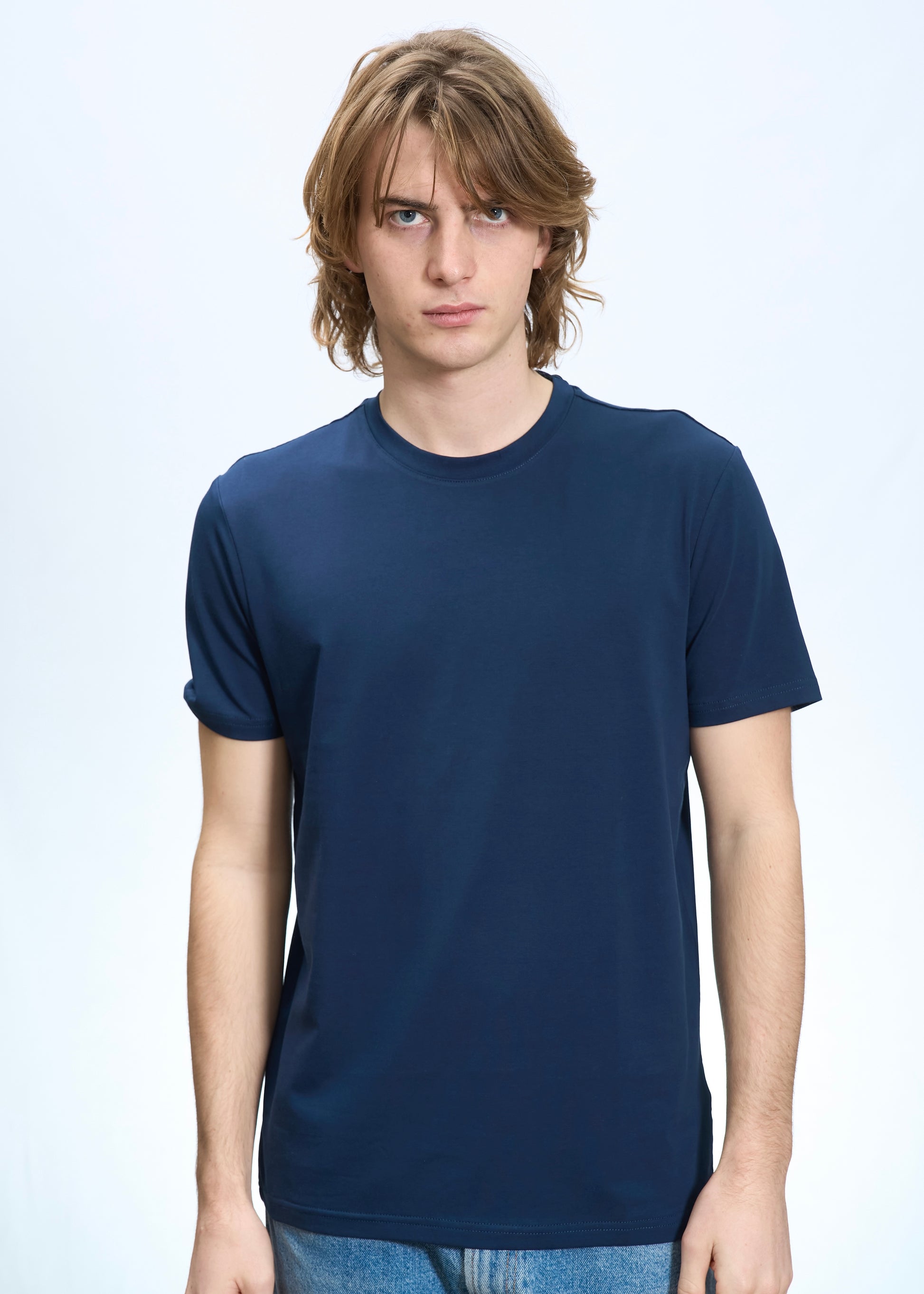 T-shirt Cotone tecnico Navy