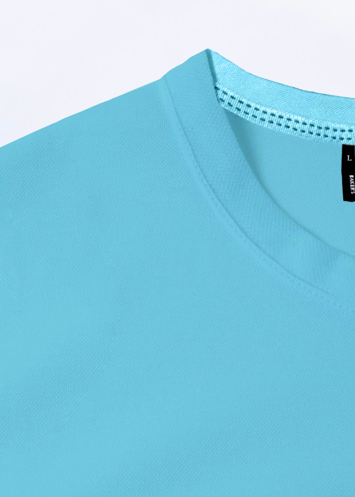 T-shirt manica corta in Piquet Azzurro
