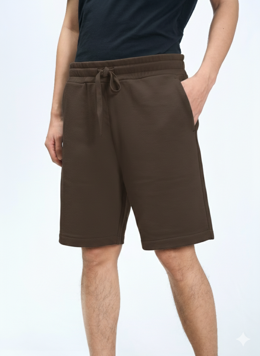 Pantaloncini felpati Marrone
