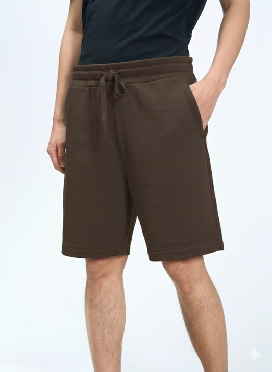 Pantaloncini felpati Marrone
