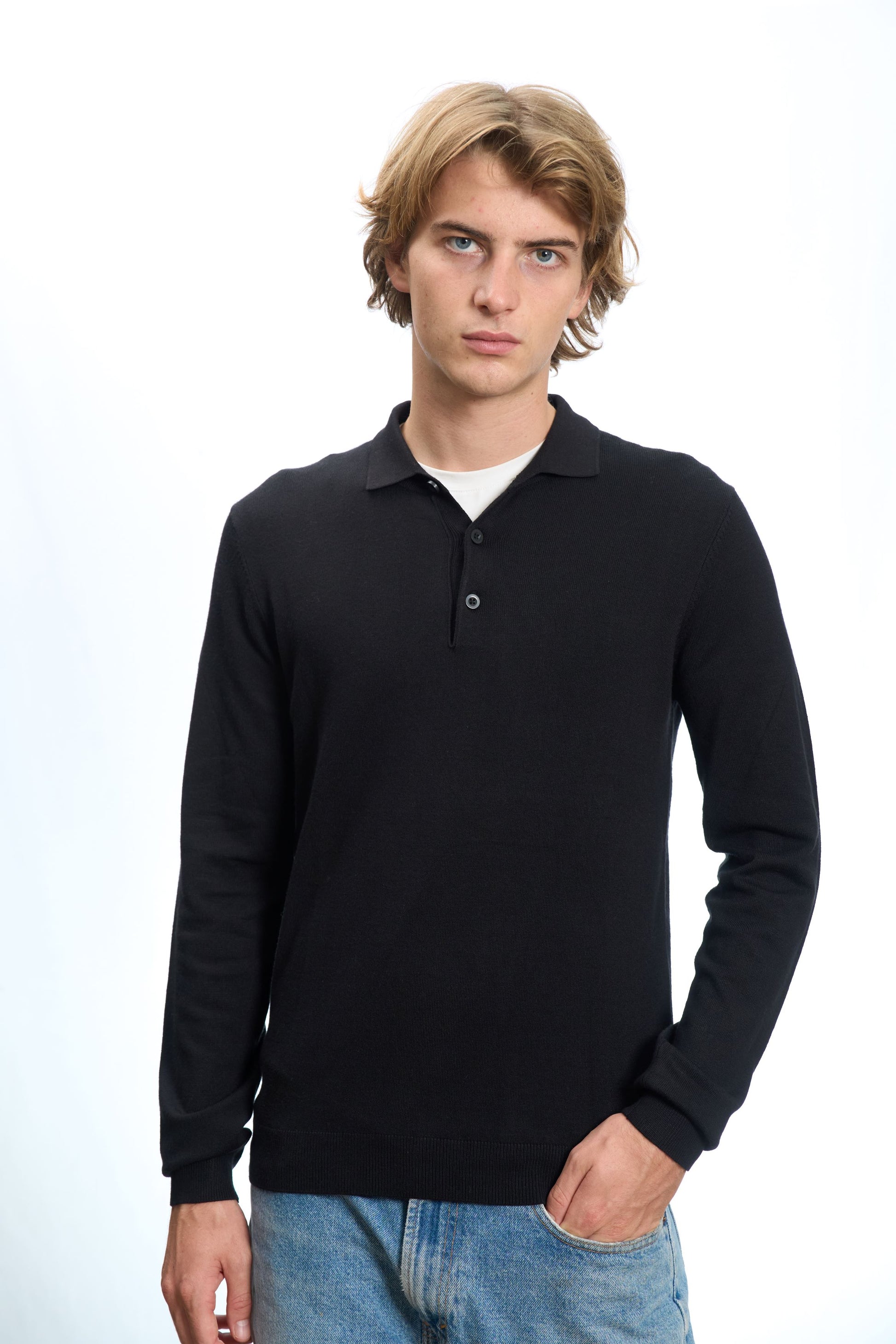 MAGLIA A POLO NERO