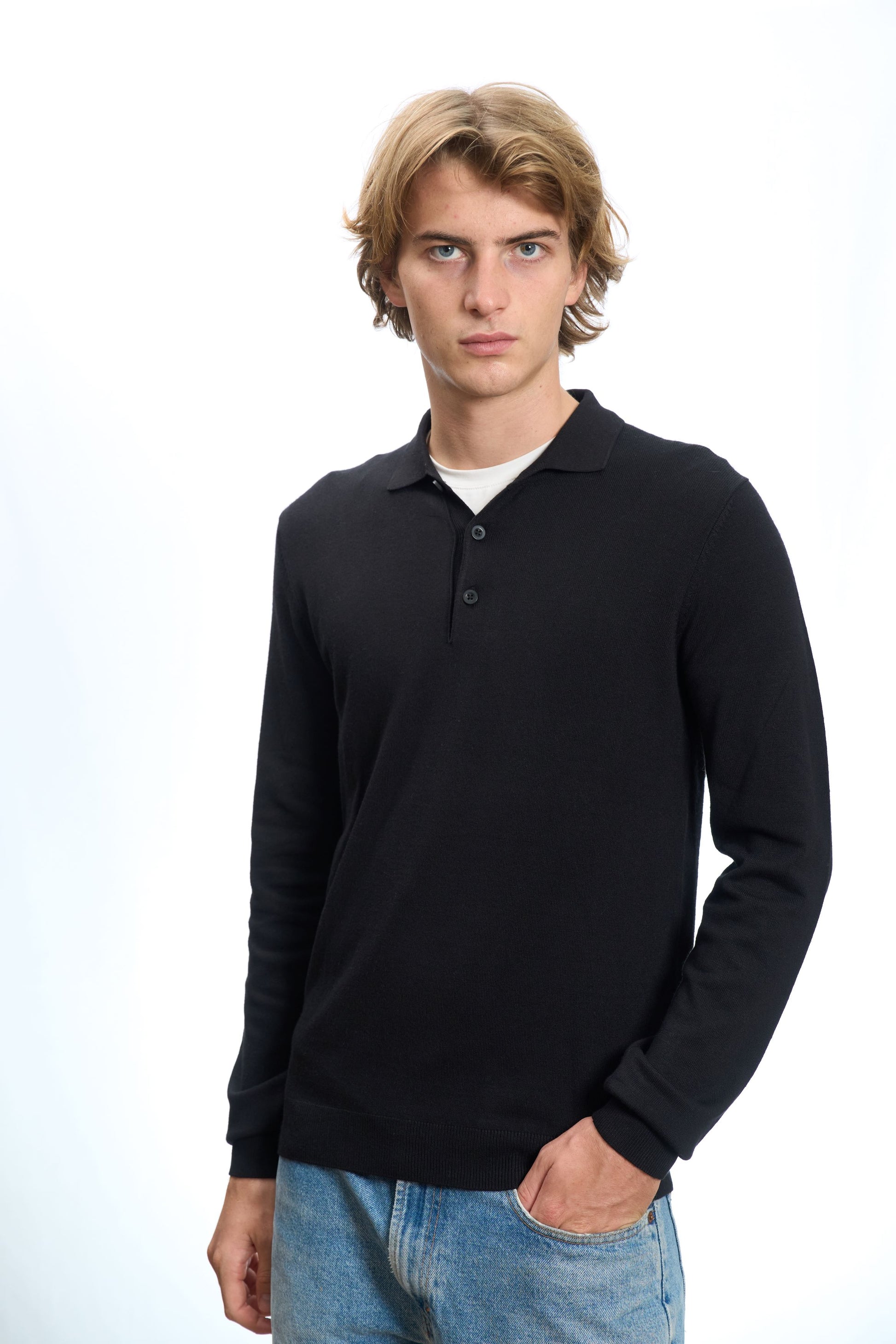 MAGLIA A POLO NERO