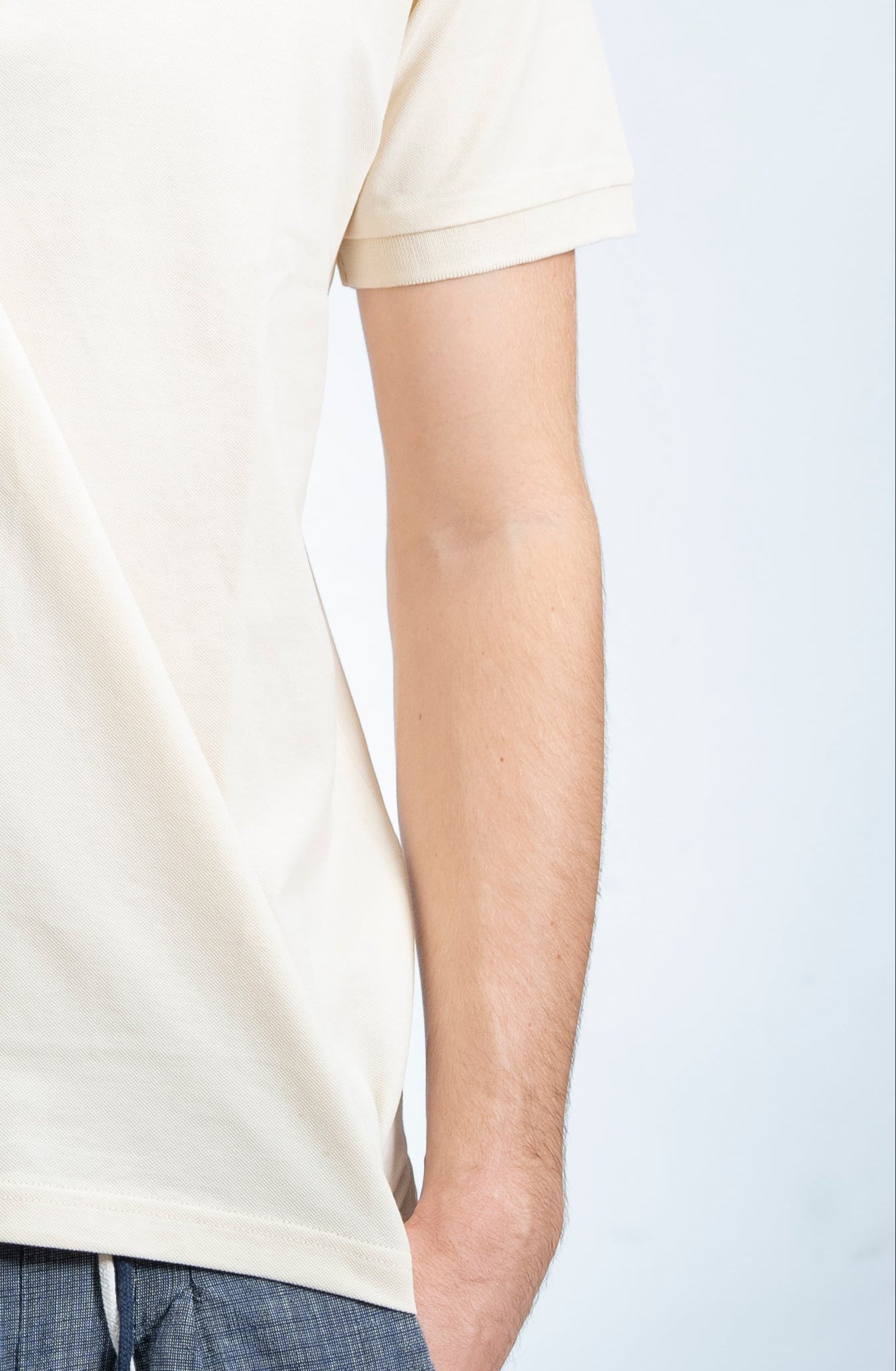 Polo Classica in Piquet Crema