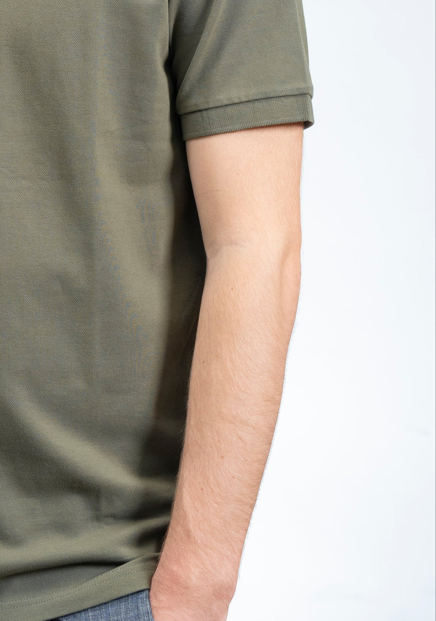 Polo Classica in Piquet Verde Militare