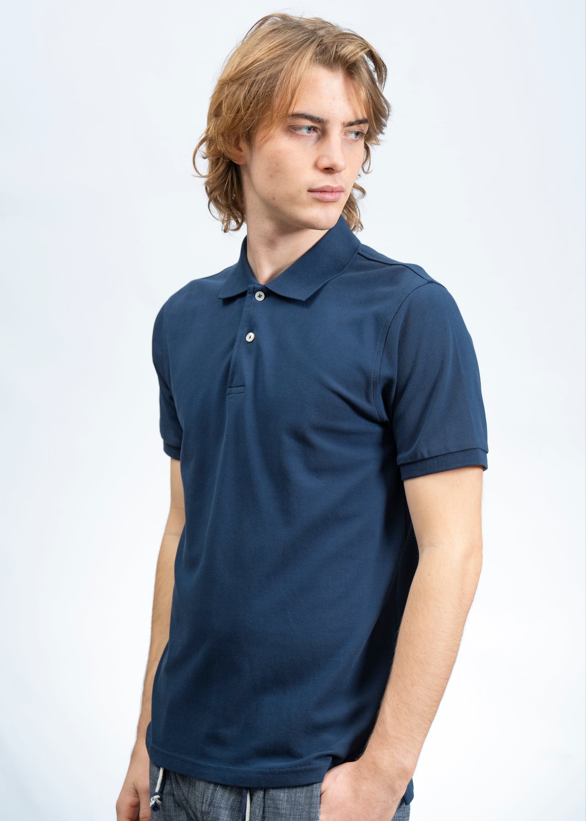 Polo Classica in Piquet Navy