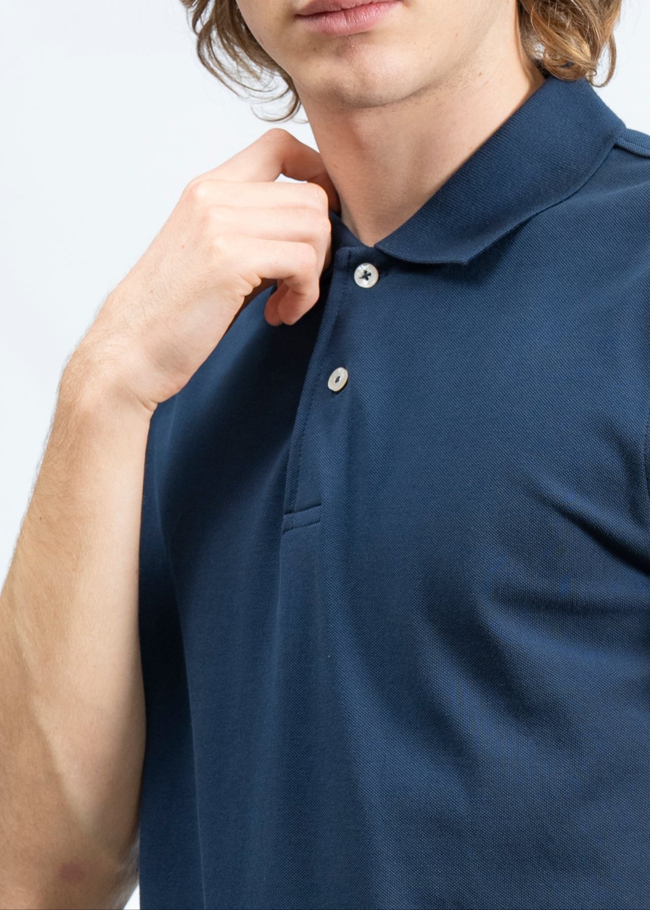 Polo Classica in Piquet Navy