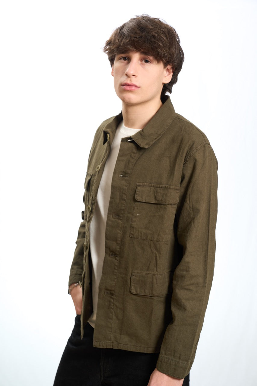 Giacca camicia Verde Militare