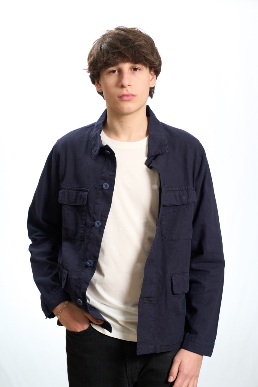 Giacca camicia Blue Navy
