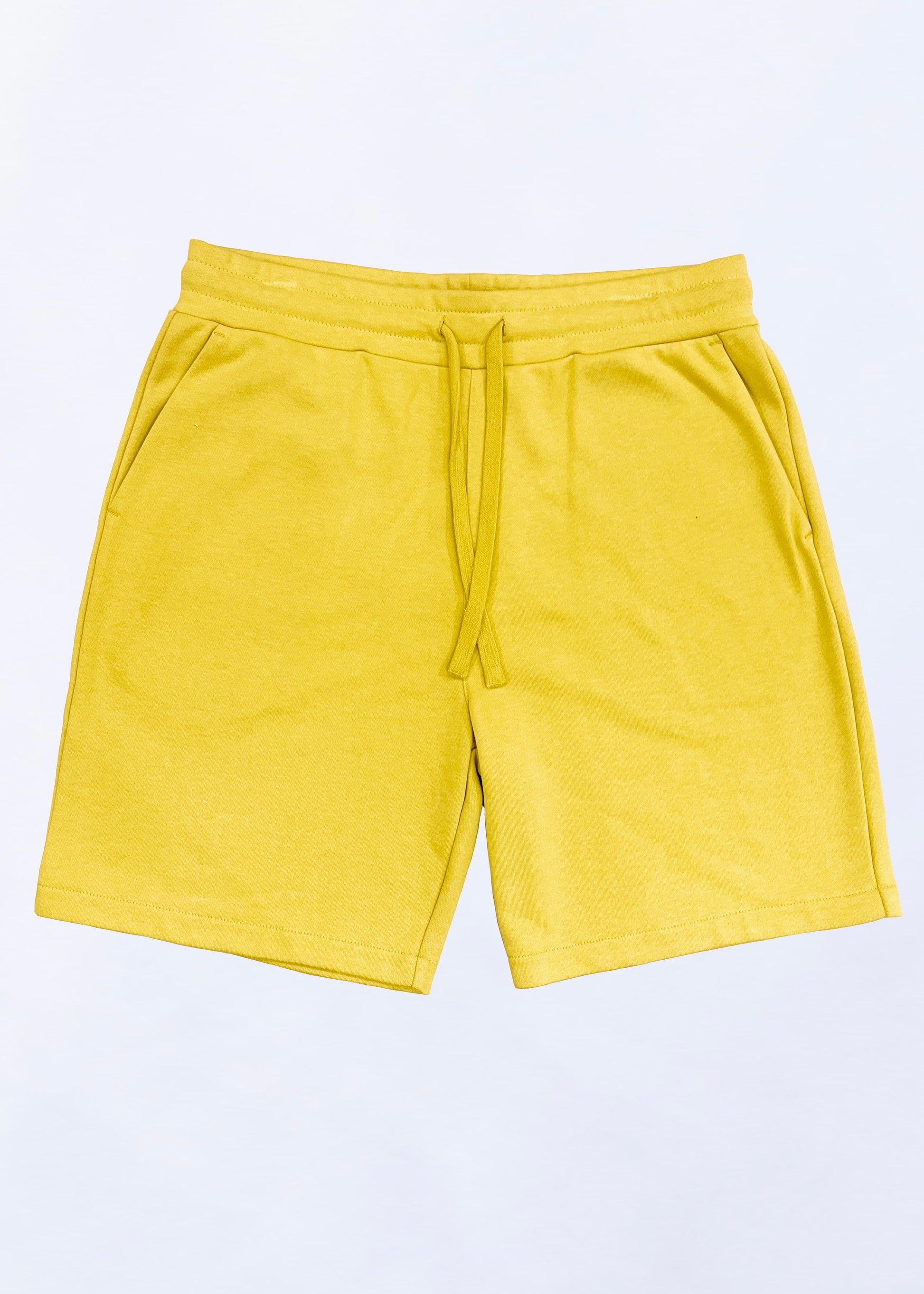 Pantaloncini felpati Senape