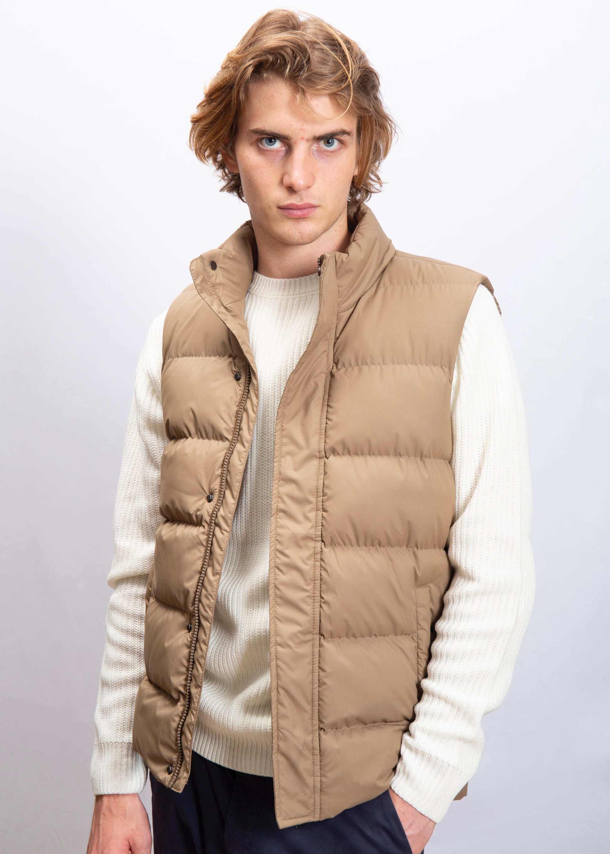 Gilet Imbottito Beige