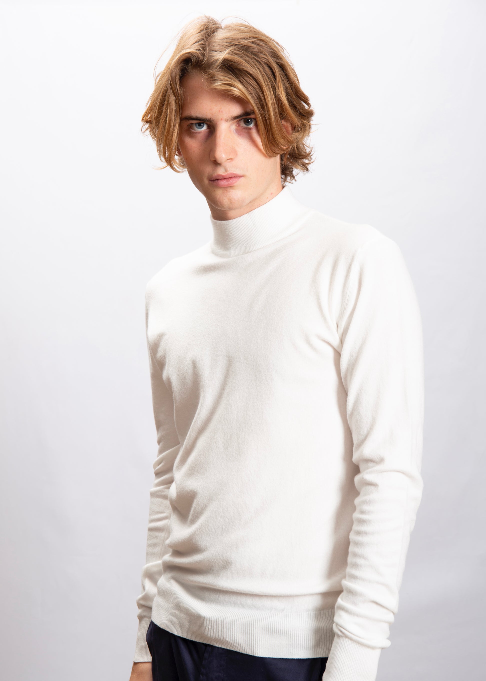 Lupetto in Viscosa Bianco