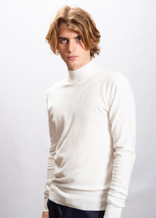 Lupetto in Viscosa Bianco