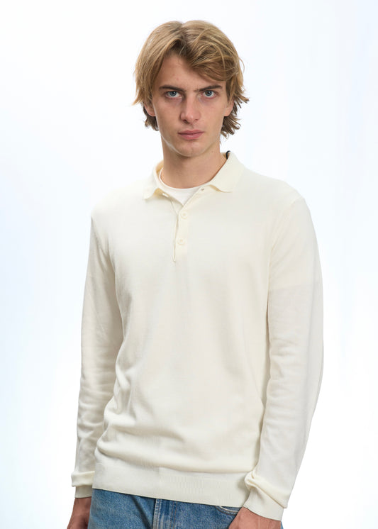 Polo in maglia Bianco