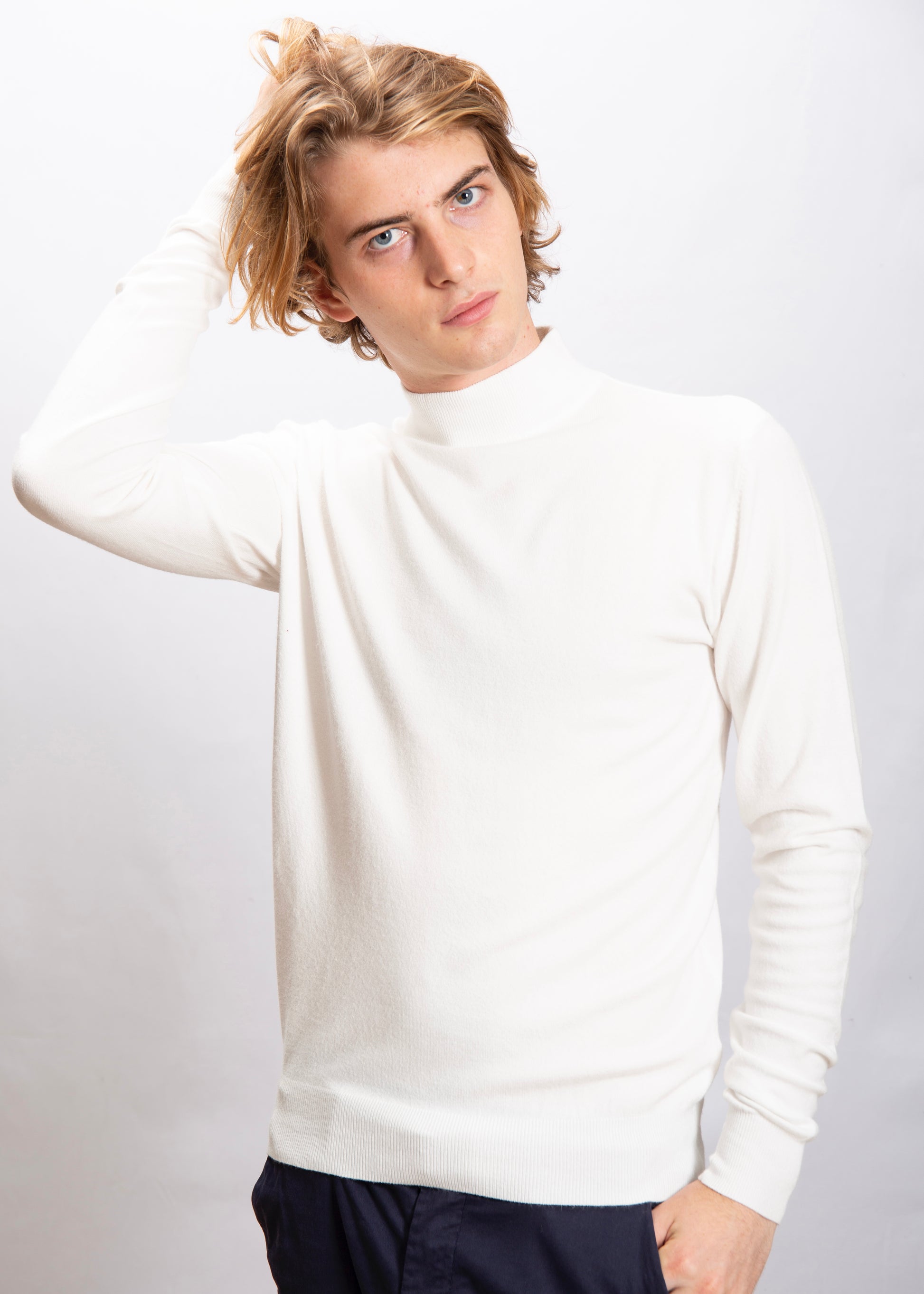 Lupetto in Viscosa Bianco