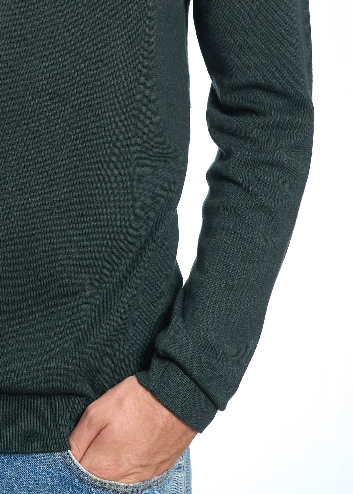 Polo in maglia Verde Bottiglia
