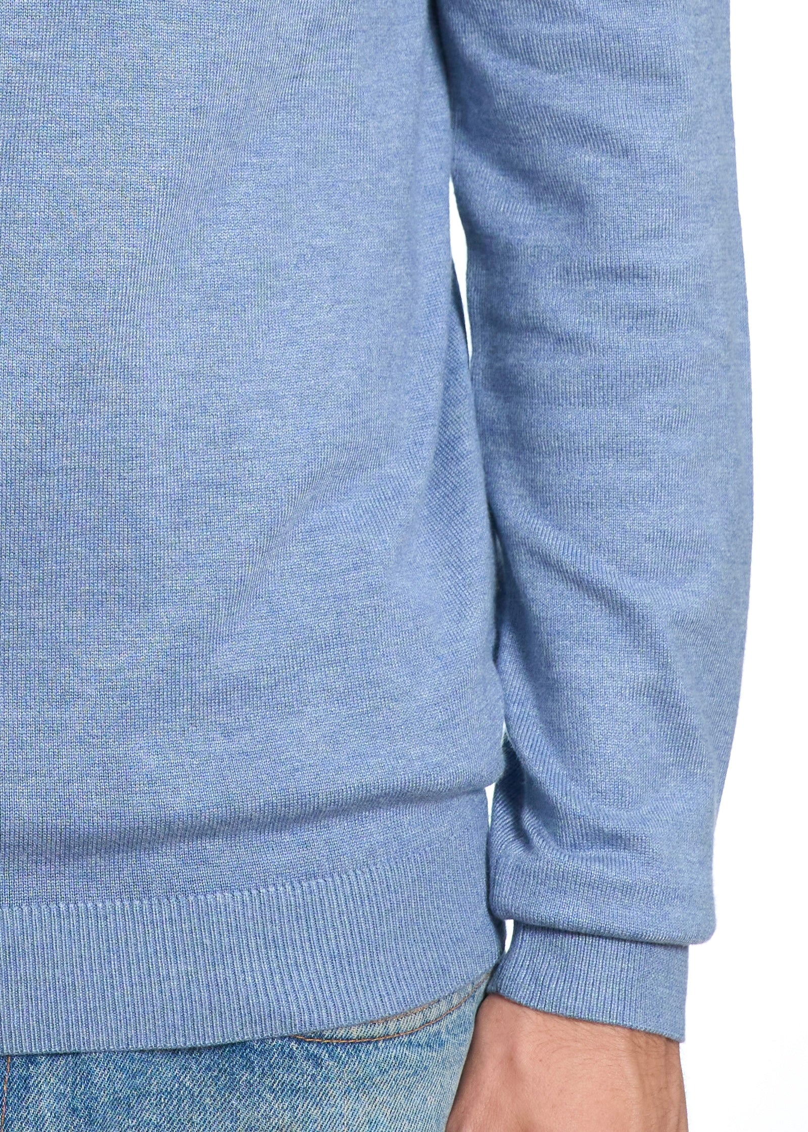 Polo in maglia Celeste