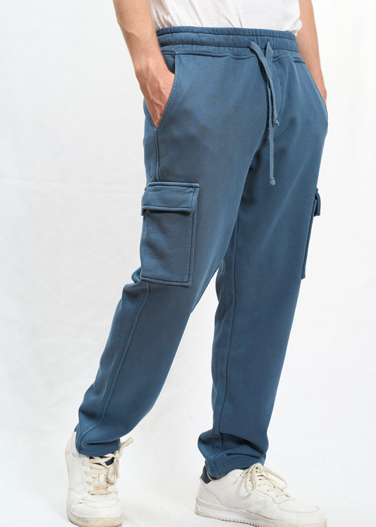 Joggers cargo stonewashed Denim