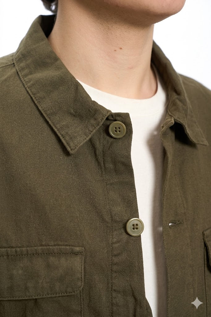 Giacca camicia Verde Militare