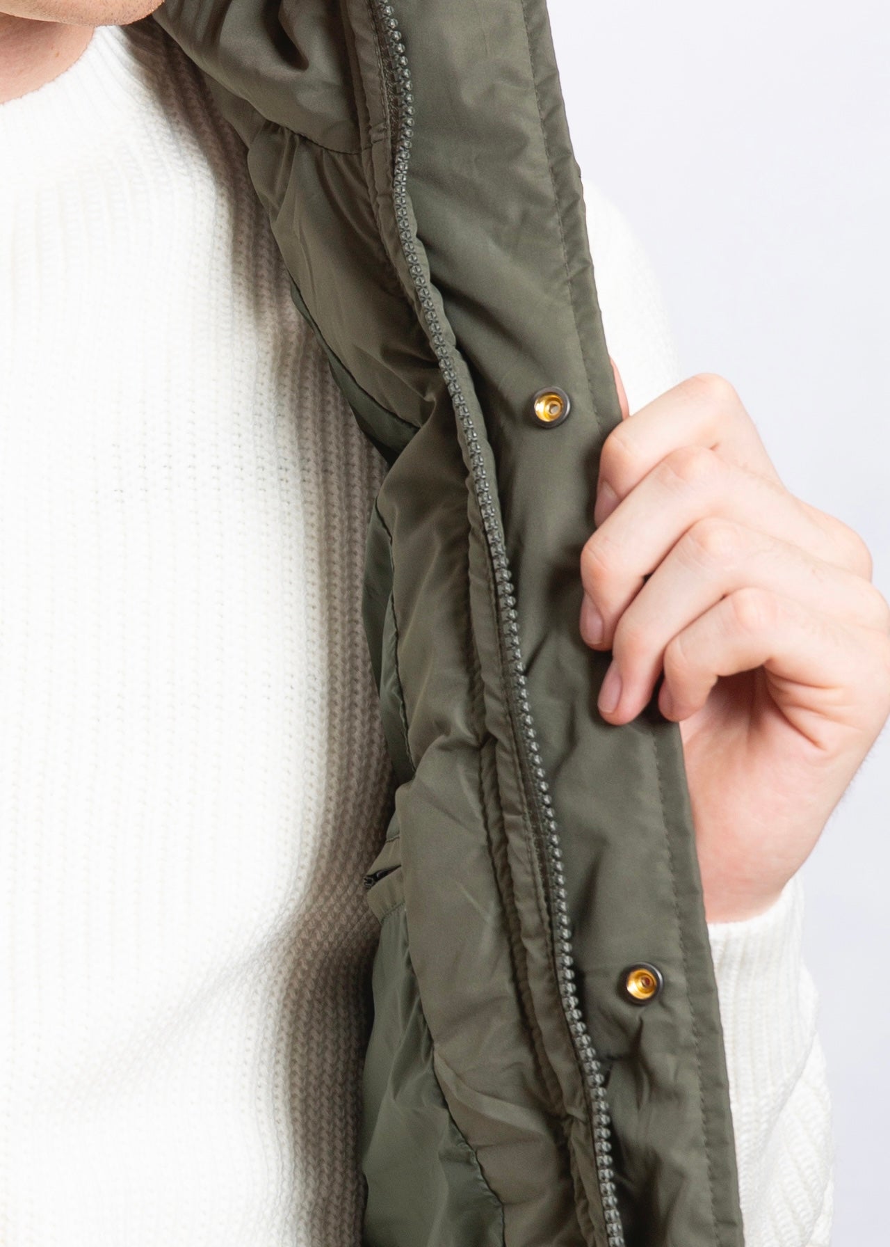 Gilet Imbottito Verde Militare