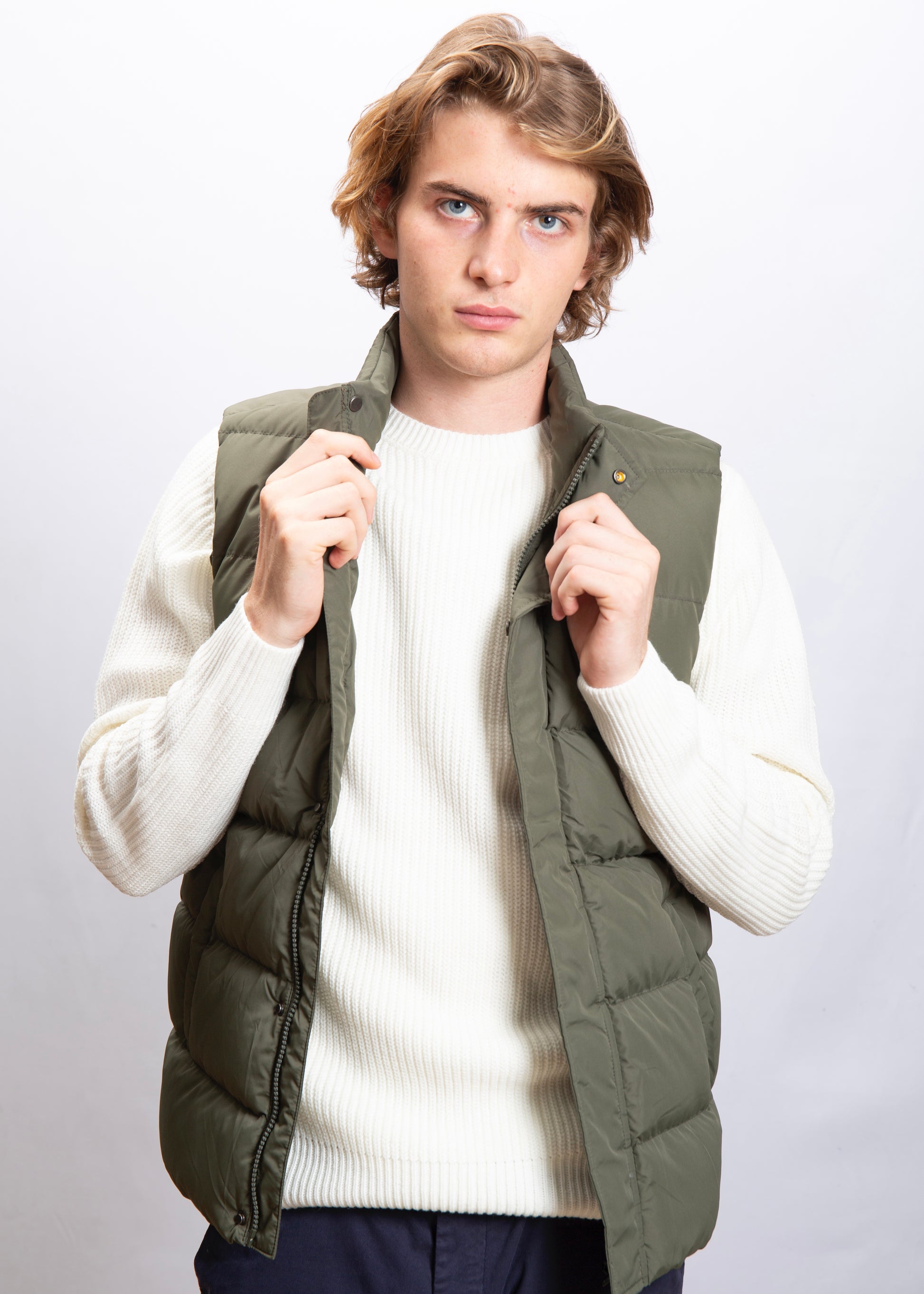 Gilet Imbottito Verde Militare