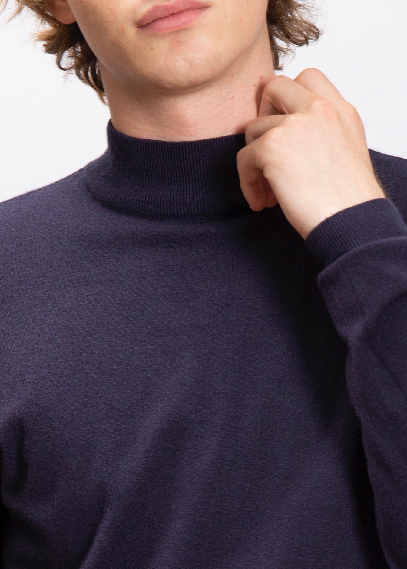 Lupetto in Viscosa Navy