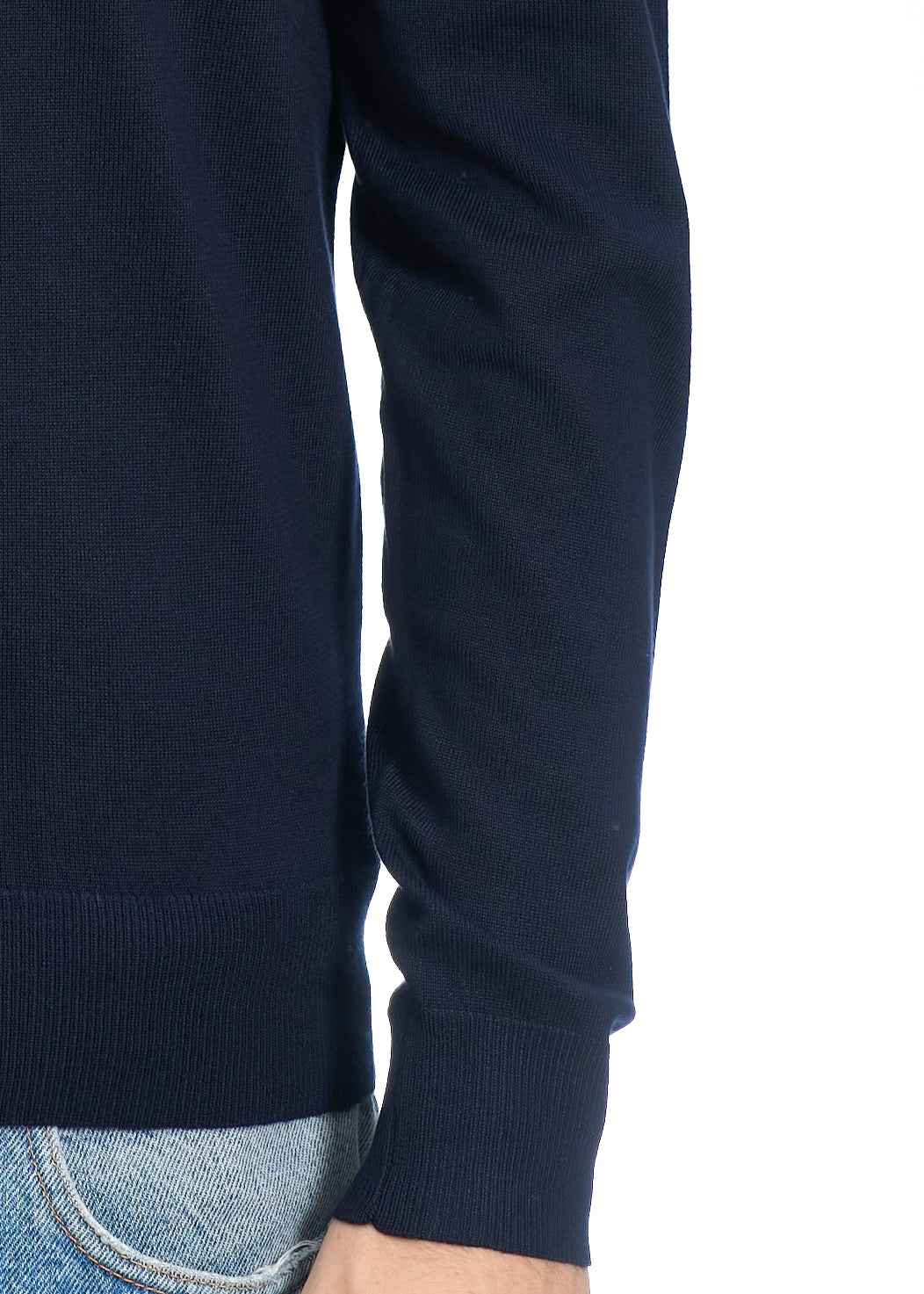Full zip in viscosa Navy