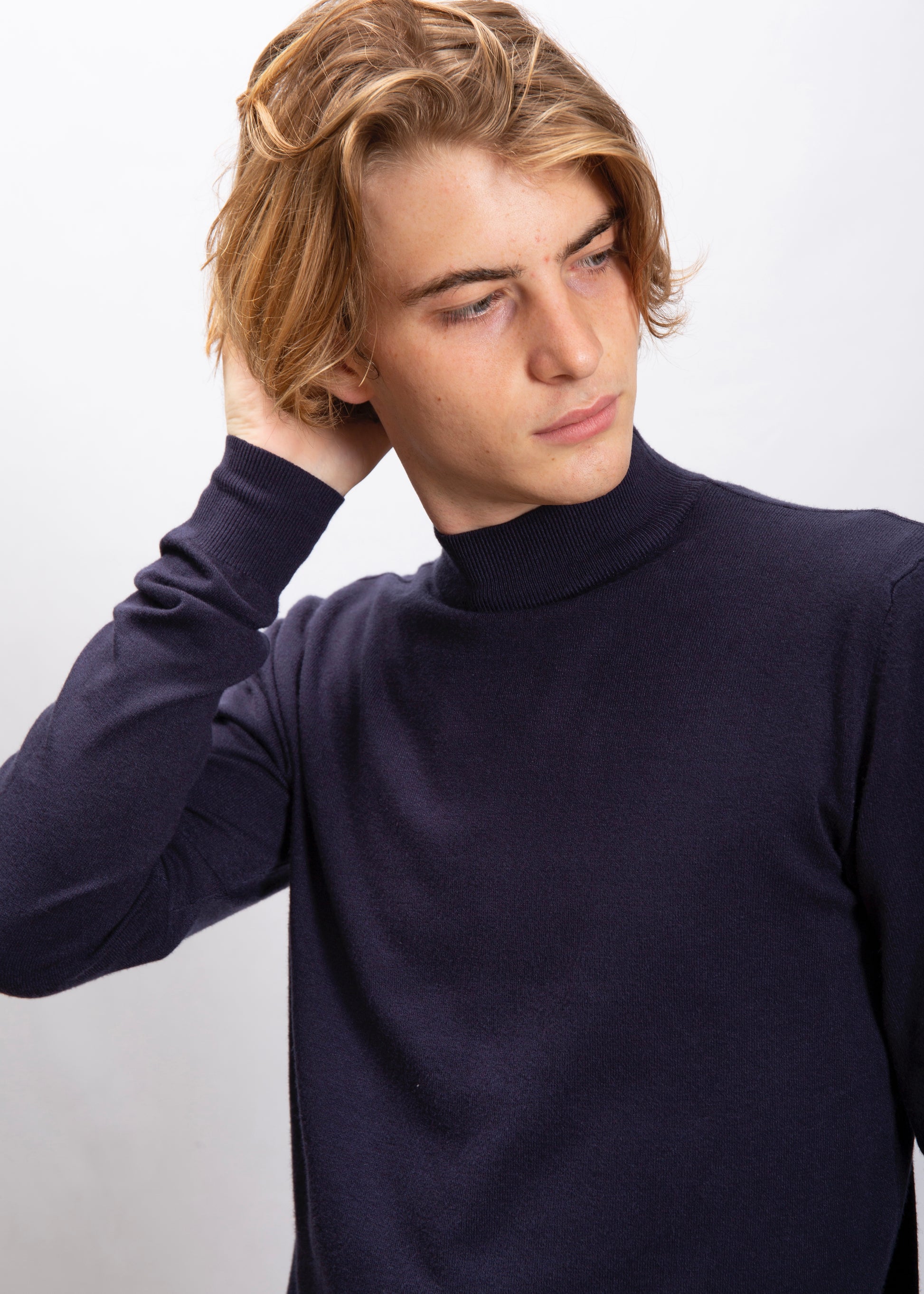 Lupetto in Viscosa Navy
