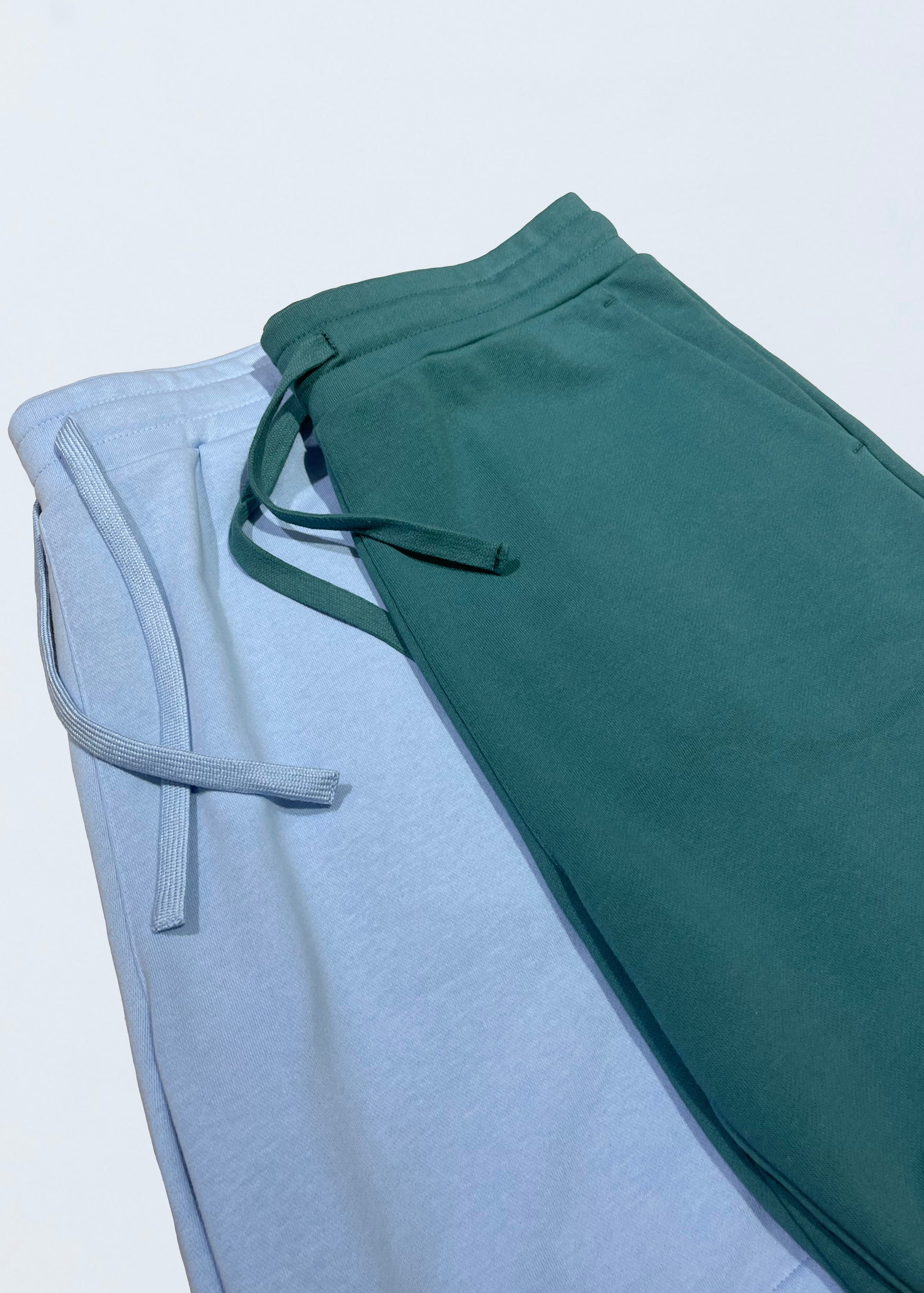 Pantaloncini felpati Celeste