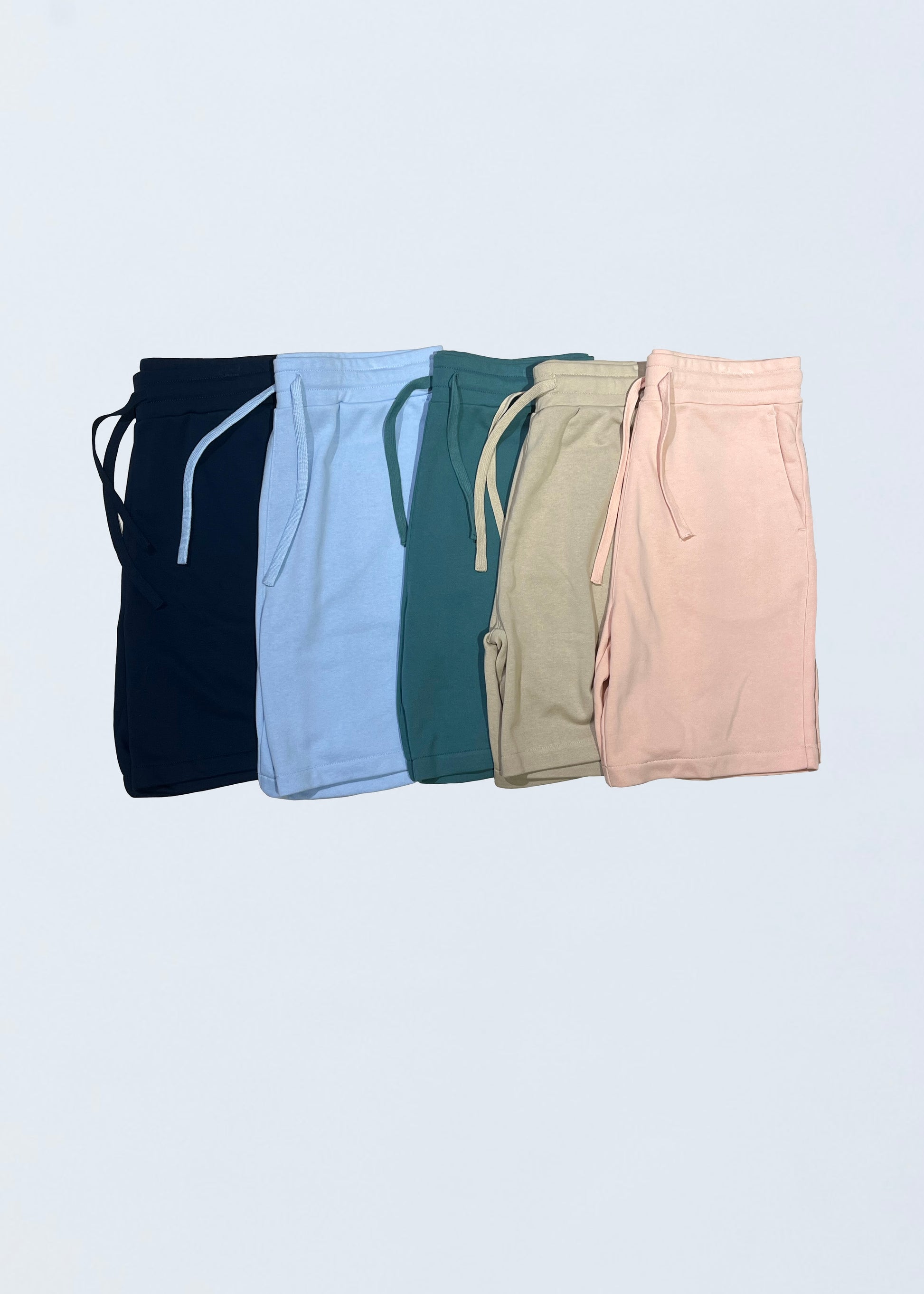 Pantaloncini felpati Celeste
