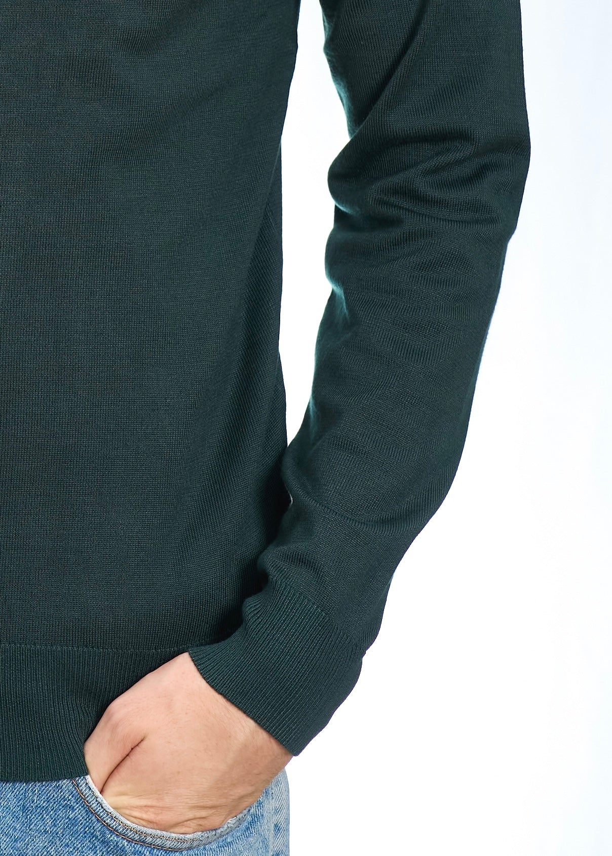 Full zip in viscosa Verde